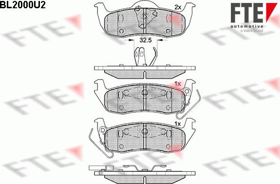 FTE 9010586 - Kit pastiglie freno, Freno a disco www.autoricambit.com