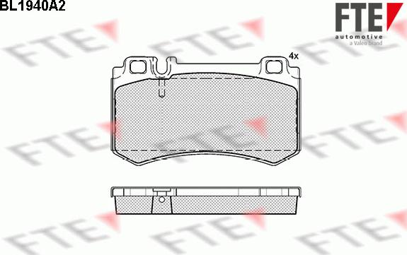 FTE 9010533 - Kit pastiglie freno, Freno a disco www.autoricambit.com