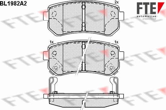 FTE 9010572 - Kit pastiglie freno, Freno a disco www.autoricambit.com