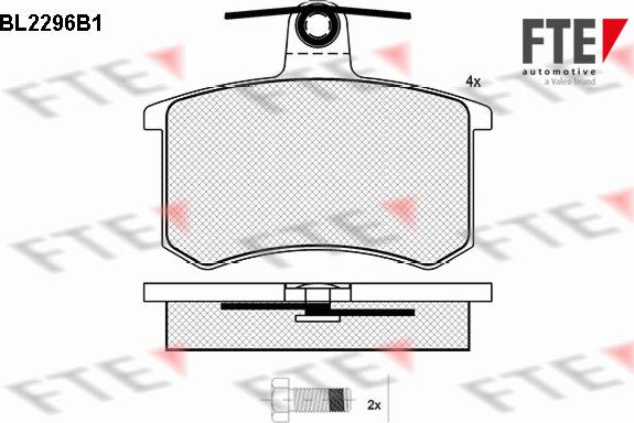 FTE 9010699 - Kit pastiglie freno, Freno a disco www.autoricambit.com