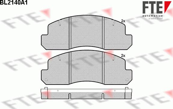 FTE 9010685 - Kit pastiglie freno, Freno a disco www.autoricambit.com