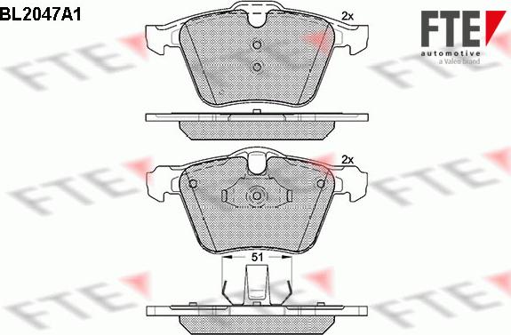 FTE 9010633 - Kit pastiglie freno, Freno a disco www.autoricambit.com