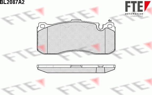 FTE 9010671 - Kit pastiglie freno, Freno a disco www.autoricambit.com