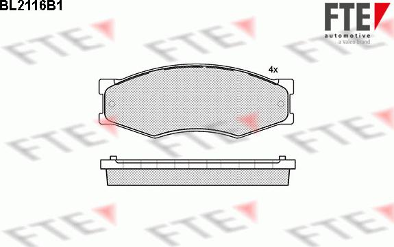 FTE 9010678 - Kit pastiglie freno, Freno a disco www.autoricambit.com