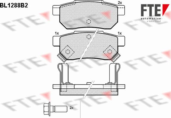 FTE 9010094 - Kit pastiglie freno, Freno a disco www.autoricambit.com