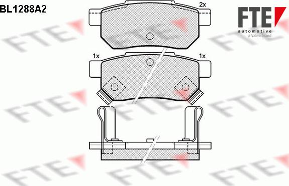 FTE 9010093 - Kit pastiglie freno, Freno a disco www.autoricambit.com