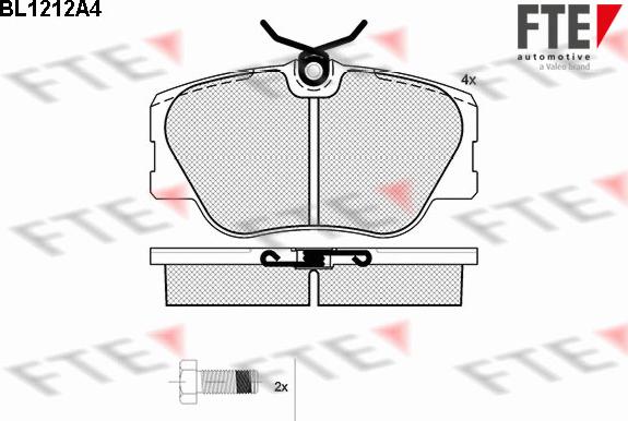 FTE 9010063 - Kit pastiglie freno, Freno a disco www.autoricambit.com