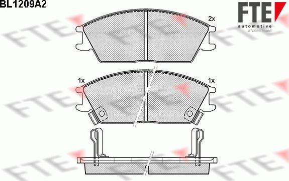 FTE 9010062 - Kit pastiglie freno, Freno a disco www.autoricambit.com