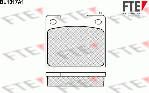 FTE 9010007 - Kit pastiglie freno, Freno a disco www.autoricambit.com