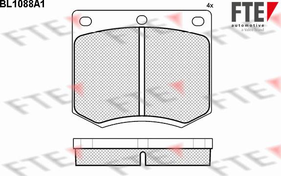 FTE 9010026 - Kit pastiglie freno, Freno a disco www.autoricambit.com