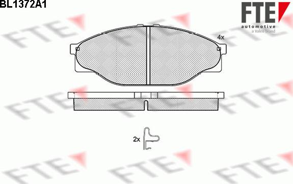 FTE 9010149 - Kit pastiglie freno, Freno a disco www.autoricambit.com