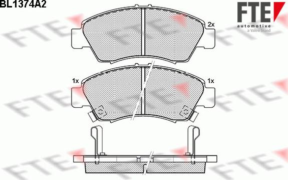 FTE 9010151 - Kit pastiglie freno, Freno a disco www.autoricambit.com