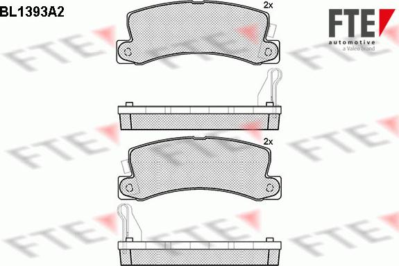 FTE 9010168 - Kit pastiglie freno, Freno a disco www.autoricambit.com