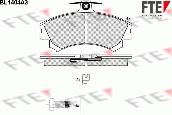 FTE 9010176 - Kit pastiglie freno, Freno a disco www.autoricambit.com