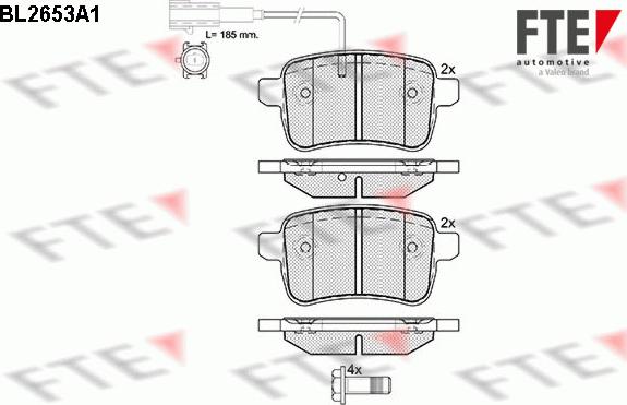 FTE 9010892 - Kit pastiglie freno, Freno a disco www.autoricambit.com