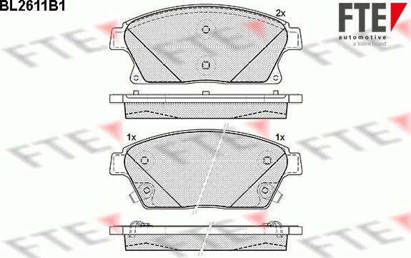 FTE 9010859 - Kit pastiglie freno, Freno a disco www.autoricambit.com