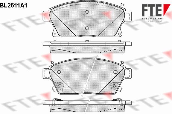 FTE 9010858 - Kit pastiglie freno, Freno a disco www.autoricambit.com