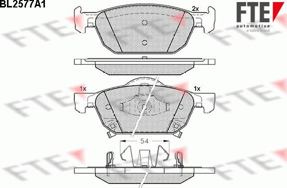 FTE 9010828 - Kit pastiglie freno, Freno a disco www.autoricambit.com