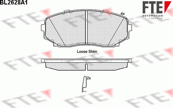 FTE 9010875 - Kit pastiglie freno, Freno a disco www.autoricambit.com