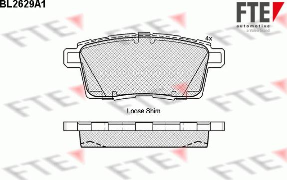 FTE 9010876 - Kit pastiglie freno, Freno a disco www.autoricambit.com