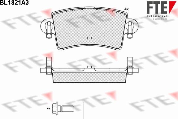 FTE 9010398 - Kit pastiglie freno, Freno a disco www.autoricambit.com