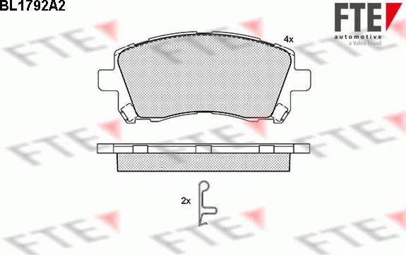 FTE 9010363 - Kit pastiglie freno, Freno a disco www.autoricambit.com