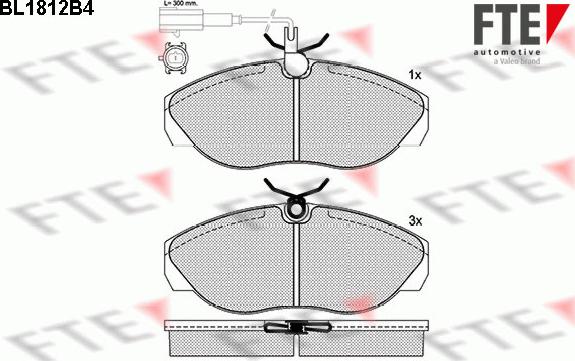 FTE 9010389 - Kit pastiglie freno, Freno a disco www.autoricambit.com