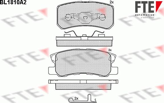 FTE 9010386 - Kit pastiglie freno, Freno a disco www.autoricambit.com