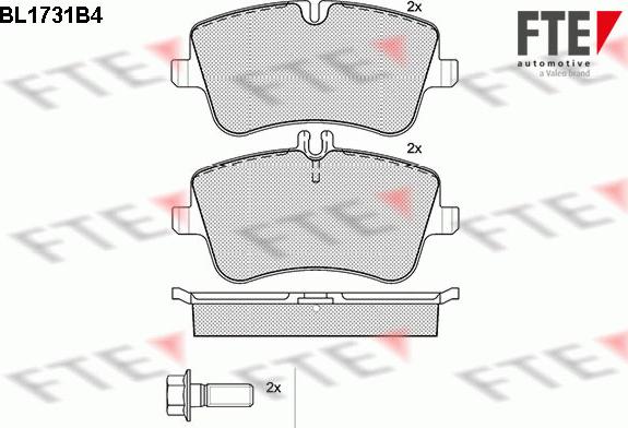 FTE 9010320 - Kit pastiglie freno, Freno a disco www.autoricambit.com