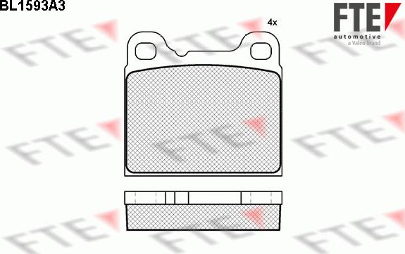 FTE 9010242 - Kit pastiglie freno, Freno a disco www.autoricambit.com