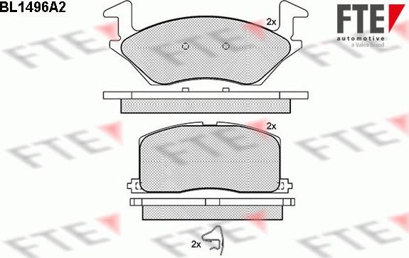 FTE 9010223 - Kit pastiglie freno, Freno a disco www.autoricambit.com