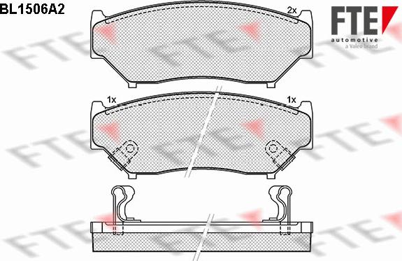 FTE 9010227 - Kit pastiglie freno, Freno a disco www.autoricambit.com