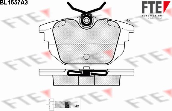 FTE 9010272 - Kit pastiglie freno, Freno a disco www.autoricambit.com