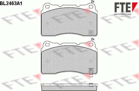 FTE 9010748 - Kit pastiglie freno, Freno a disco www.autoricambit.com