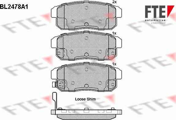 FTE 9010759 - Kit pastiglie freno, Freno a disco www.autoricambit.com