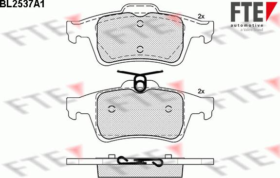 FTE 9010789 - Kit pastiglie freno, Freno a disco www.autoricambit.com