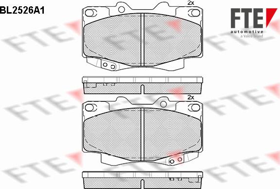 FTE 9010781 - Kit pastiglie freno, Freno a disco www.autoricambit.com