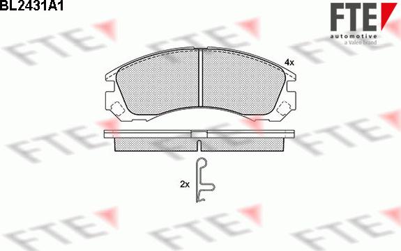 FTE 9010731 - Kit pastiglie freno, Freno a disco www.autoricambit.com