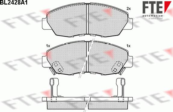 FTE 9010728 - Kit pastiglie freno, Freno a disco www.autoricambit.com