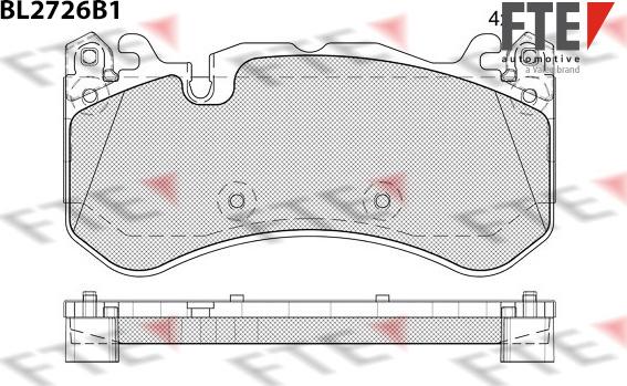 FTE 9011092 - Kit pastiglie freno, Freno a disco www.autoricambit.com