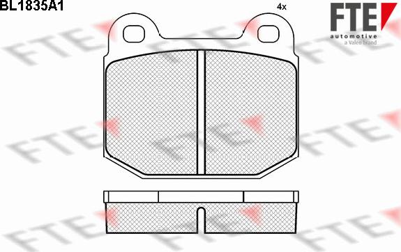 FTE 9011057 - Kit pastiglie freno, Freno a disco www.autoricambit.com