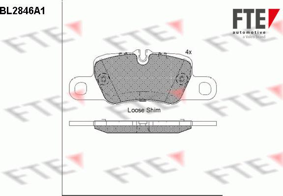 FTE 9011022 - Kit pastiglie freno, Freno a disco www.autoricambit.com