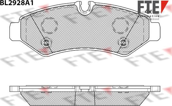 FTE 9011172 - Kit pastiglie freno, Freno a disco www.autoricambit.com