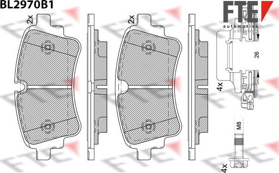 FTE 9011215 - Kit pastiglie freno, Freno a disco www.autoricambit.com