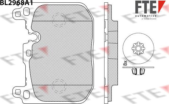 FTE 9011212 - Kit pastiglie freno, Freno a disco www.autoricambit.com