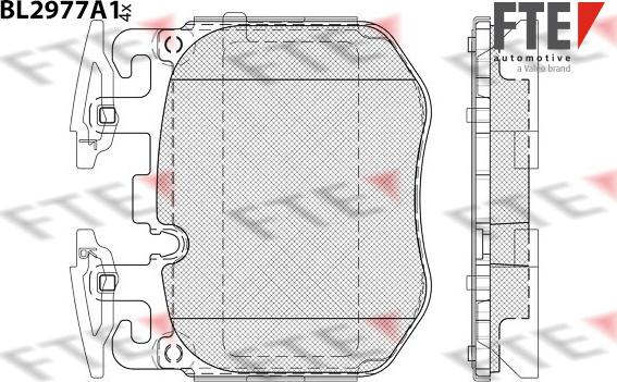 FTE BL2977A1 - Kit pastiglie freno, Freno a disco www.autoricambit.com