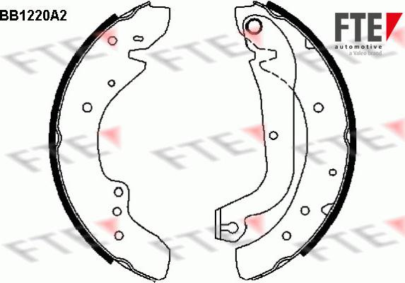 FTE 9100045 - Kit freno, freni a tamburo www.autoricambit.com