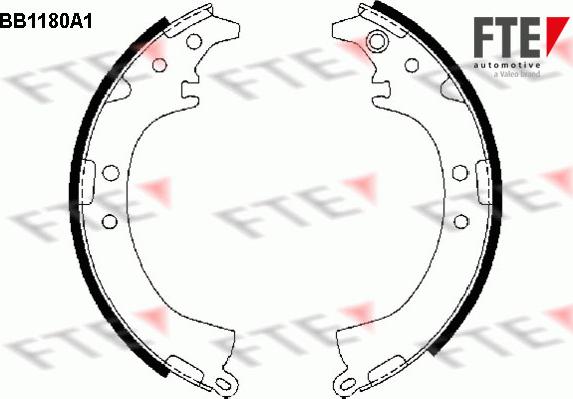 FTE 9100042 - Kit freno, freni a tamburo www.autoricambit.com