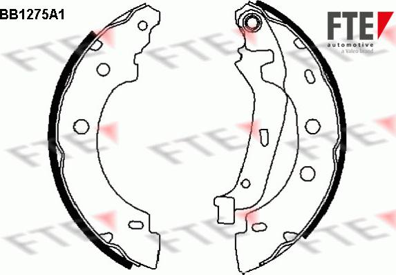 FTE 9100061 - Kit freno, freni a tamburo www.autoricambit.com