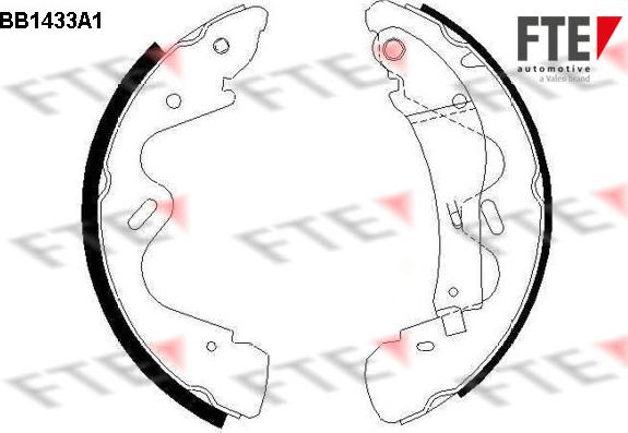 FTE 9100158 - Kit freno, freni a tamburo www.autoricambit.com